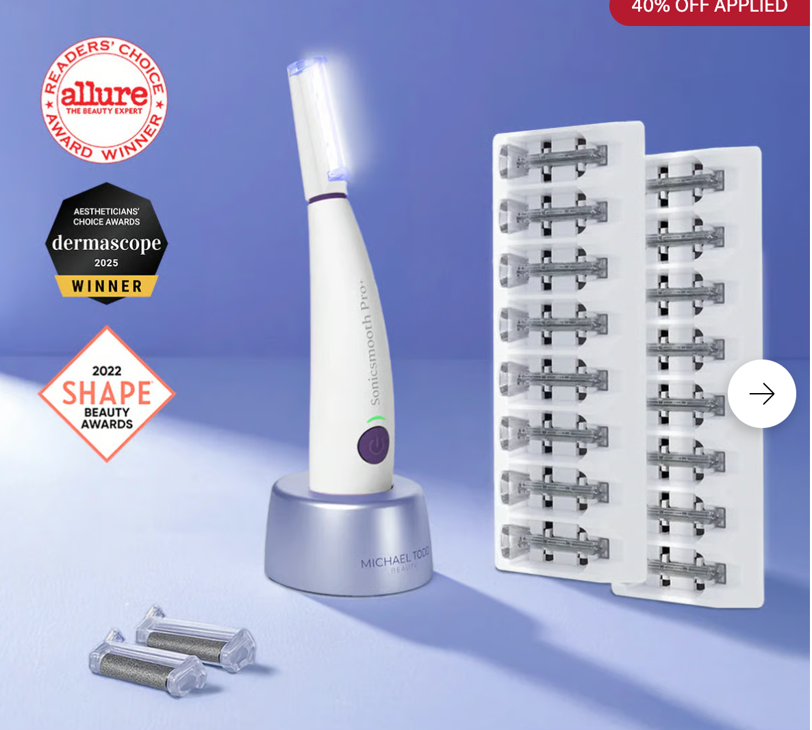 Sanftes Sonic-Dermaplaning für Frauen über 50